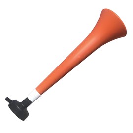 FUN FAN LINE - Pack x3 Plastic Trumpets/Vuvuzela stadium horn for soccer and sports events. Soccer fan trumpet. Noisy air horn for cheerleading and animation. (Netherlands)