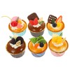 WINOMO 6 Pcs Simulated Food Cupcake Model Food Samples Cupcake