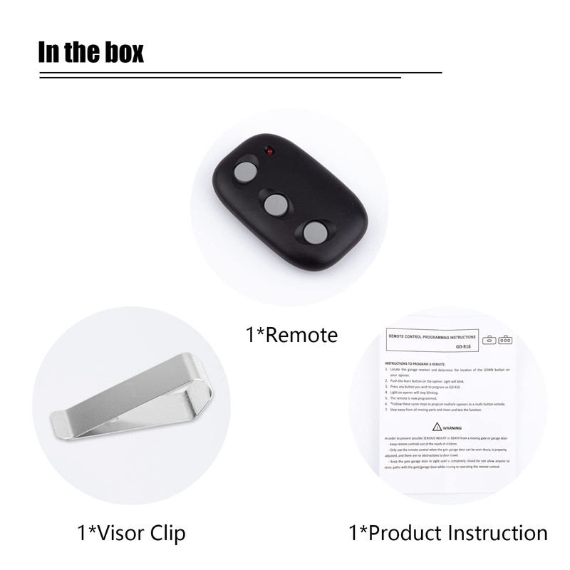 for Linear Megacode Mct-3 DNT00089 318MHz Garage Door Opener LDO33