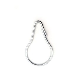 BSSTORE Shower Curtain Hooks Diameter 3cm Pack of 12 Galvanised Steel
