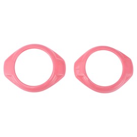 REPAIROCK 2 Pcs A Pillar Speaker Ring Cover Trim for Jeep Wrangler JK JKU 2 Door 4 Door 2015-2017 Window A Pillar Front Horn Speaker Cover ABS Pink