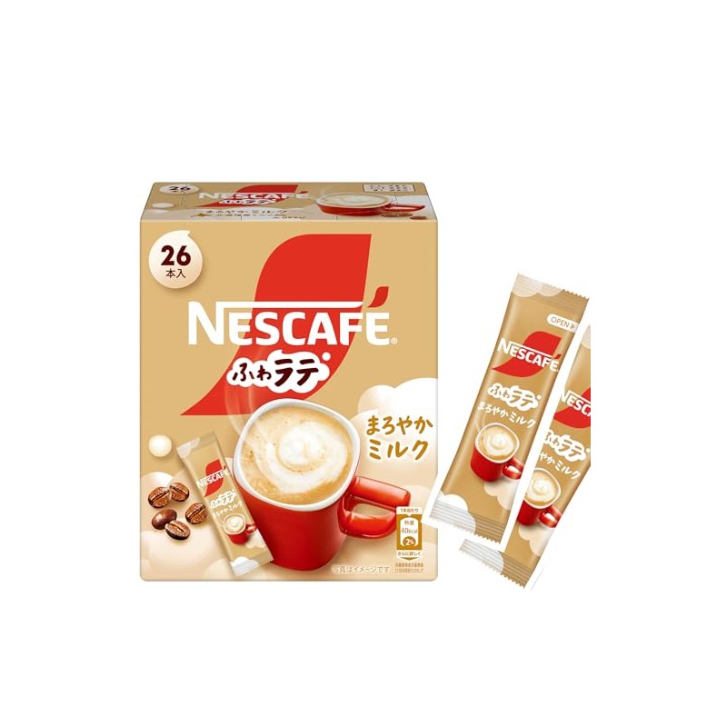 Nestle Fluffy Latte Mellow Milk, Pack of 26