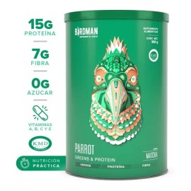 Súper-alimento Verde Parrot Greens & Protein 900g By Birdman