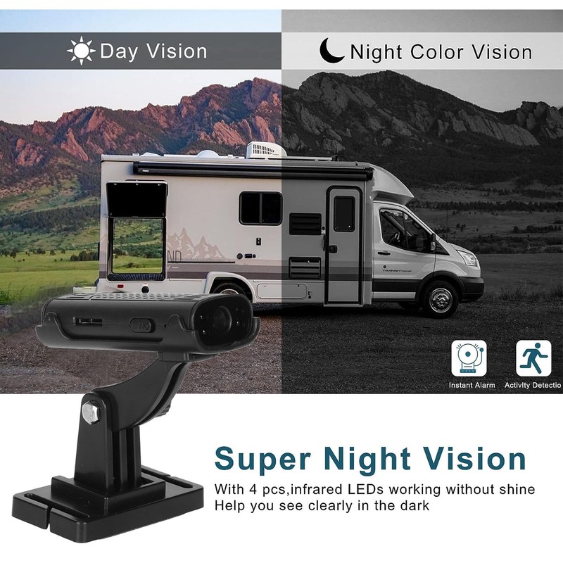 150° Wide Angle RV Reverse Camera, Waterproof Reverse Hitch Guide
