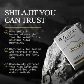 Based Pure Shilajit Tablets | Shilajit Superfood | Lab Tested For Purity | Helps Build Energy Levels | 60 Tablets | Dietary Supplement - Order Options: Buy 3 Get 2 FREE
