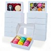 50PCS 7x4⅜x1½ Inch Cookie Boxes with Window Chocolate Truffle Boxes