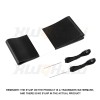 XWQHJW For 2019-2022 Chevy Camaro Black Leather Steering Wheel Cover