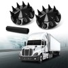 LQI Front Wheel Covers Hub Axle Cover 33mm Spiked Screw-on