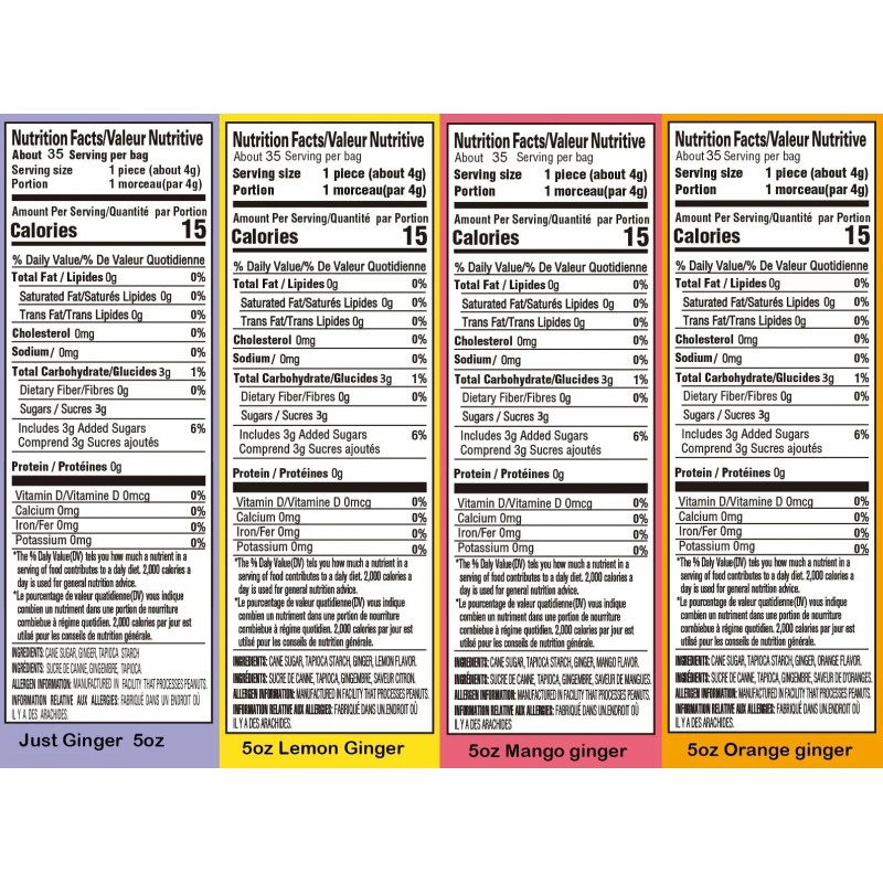 Gem Gem 6 Packs Gem Gem All Natural Ginger Candy