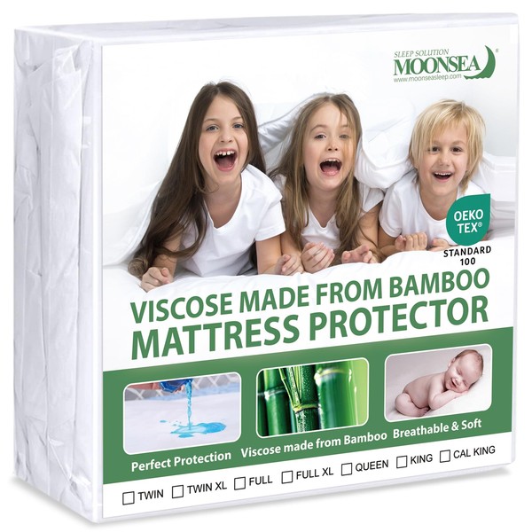 Waterproof Mattress Protector Twin Size, Skin Friendly and Breathable Twin