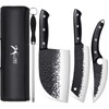 Golden Bird Butcher Knife Set - 4pcs Hand Forged Meat