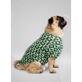 Pooch Mode Pug and Frenchie Tee (Green) (Large)