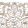 Pack of 6 Floral Lace Oval Doilies 100% Polyester Traditional