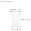 Goiio 12 Pcs 3.4 Oz Transparent Lab Measuring Cup, 100ml