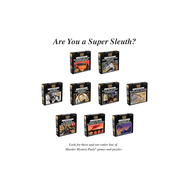 Classic Mystery Jigsaw Puzzle - Alfred Hitchcock, Black