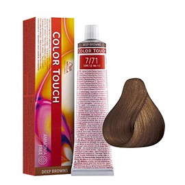 WELLA Biondo Medio Sabbia Cenere Color Touch Senza Ammoniaca 3417, 7/71, 57 g