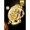 carlien Men's Dragon Collection Limited Luxury Carved Dial Golden Automatic