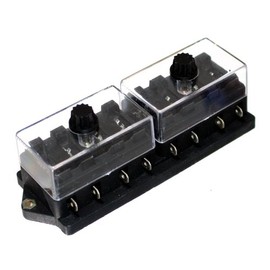1 x 8 pin Fuse Block 6 24 V Fuse Holder Fuse Holder Fuse Box Otto Havest Hi-Fi Audio 12 Volt New