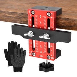 Cabinet Door Installation Positioner, Aluminum Alloy Adjustable Cabinet Door Mounting Jig, Positioning Tool Compatible for Most Cabinets Doors