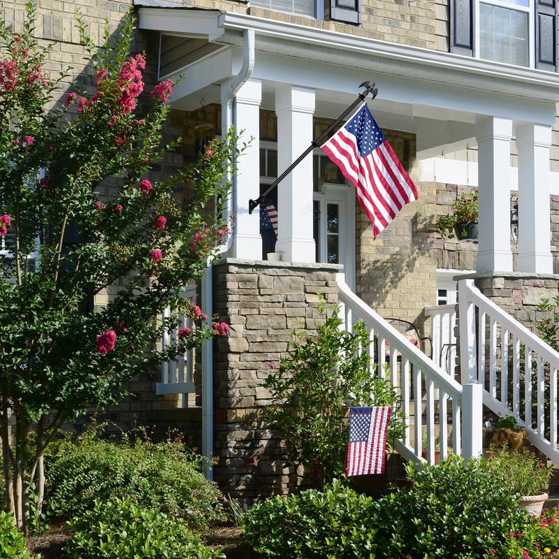 NQ 6 FT Flag Pole for Outside House with Eagle