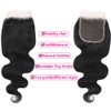 FLOWITHU Body Wave Bundles with Closure (16 18 20+14 Closure)