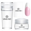 Saviland French Clear Tip Silicone Nail Stamp, Long & Short