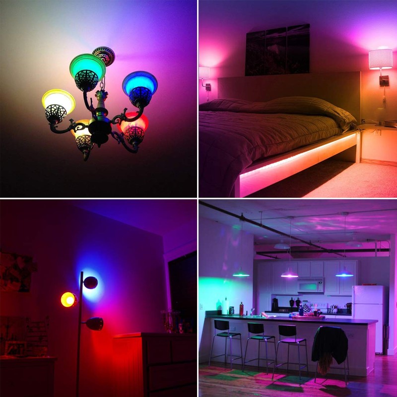 Yangcsl LED Light Bulbs 40W Equivalent, RGB Color Changing Light