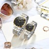 JewelryWe His and Hers Couple Watches Set Business Men Women