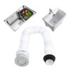 37mm Flexible Drain Pipe Odor‑Proof S Bend Water Down‑Flow Pipe