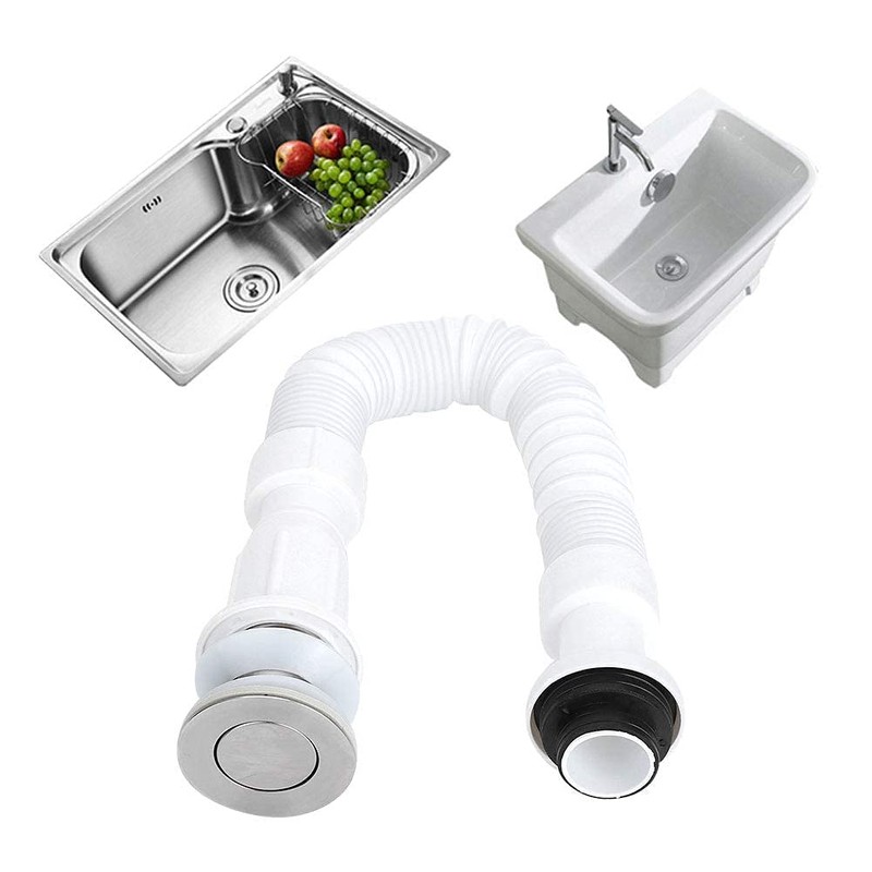 37mm Flexible Drain Pipe Odor‑Proof S Bend Water Down‑Flow Pipe