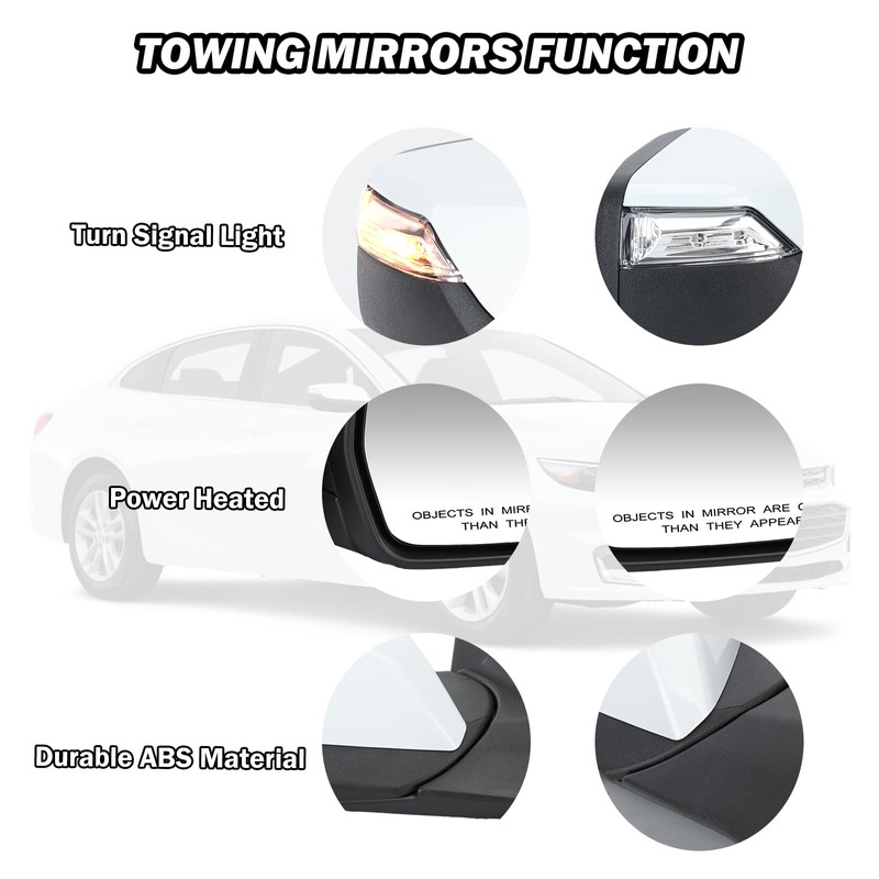 MOFOAP Passenger Side View Mirror Compatible with 2016 2017 2018