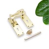 Infinity Decor Set of Polished Brass Victorian Scroll Lever Lock