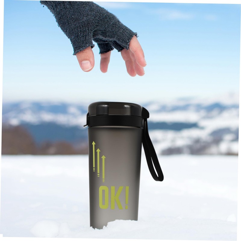 ORFOFE 400ml Portable Sports Water Bottle Lid Blender for Workout