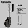 DURIGID 5” Spring Loaded Gate Caster Heavy Duty Gate Wheels