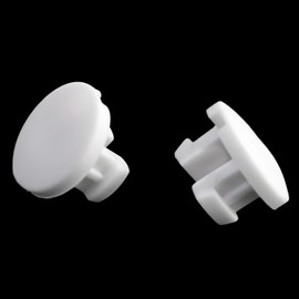 ZZLZX 12PCS Bottom Rail Cord Cover Button White Color Tape Lock Plug, Blind Bottom Rail Lock Button Repair Parts for Horizontal Blinds(OD 15.5mm/0.6in)