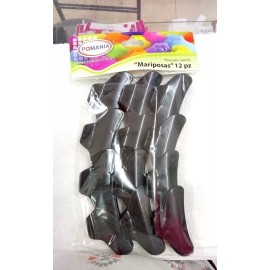 Pomania Pinza Mariposa Para Cabello Con 12 Pzas