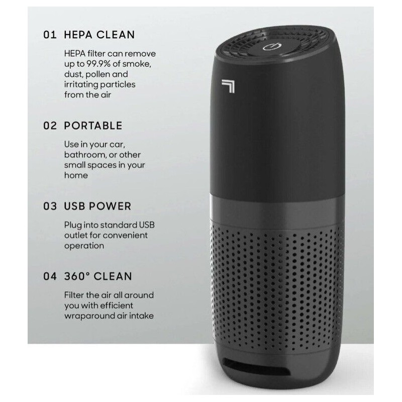 Sharper Image Portable Air Purifier True HEPA Filter 2313939