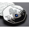 The Commemorative Coin Company 45th SAPPHIRE WEDDING ANNIVERSARY Silver Commemorative