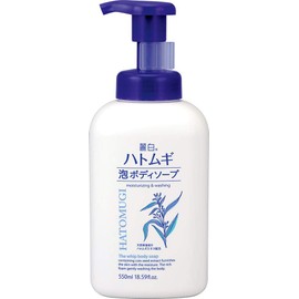 Reihiro Hatamugi Foam Body Soap, 17.6 fl oz (550 ml)
