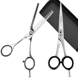 Hairdressing Scissors Thinning Scissor Set, Hair Dressing Sizzors Kit Hair Cutting Scissors Set, Professional Barber Kit Haircut Scissor Hair Hairdresser Shears