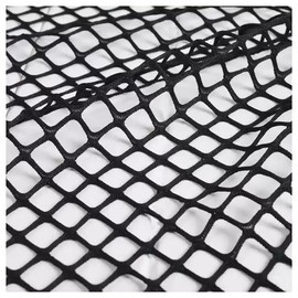 Globellapro 160cmx1m Black Mesh Fabric, Polyester Netting Fabric, Slightly Stretchy Weave Net for Sewing