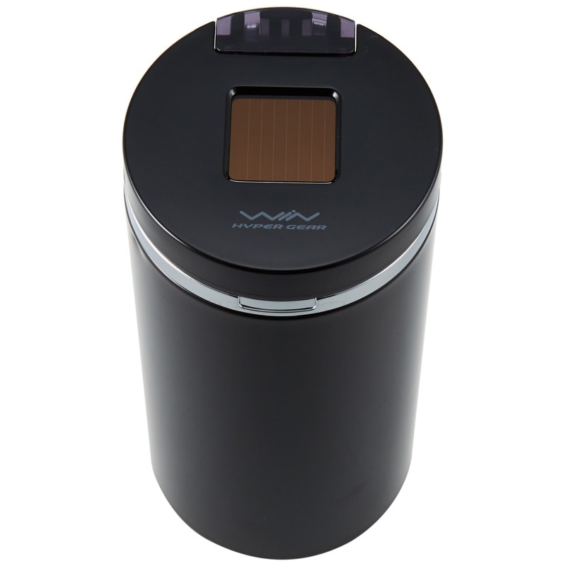 セイワ(SEIWA) 車内用品 灰皿 ソーラー缶アッシュ4ロング ソーラータイプ ブルーLED ブラック W651