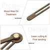 sourcing map 5 Set Wooden Clock Hands Only,Walnut Wood Clock