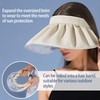 RainFlowwer Visors for Women, Clip On Foldable Wide Brim Womens