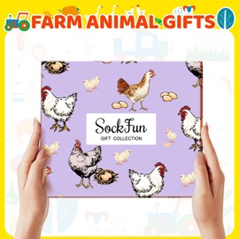 Funny Chicken Gifts for Women - Chicken Socks Easter Farm Animal Socks for Teens Mom
