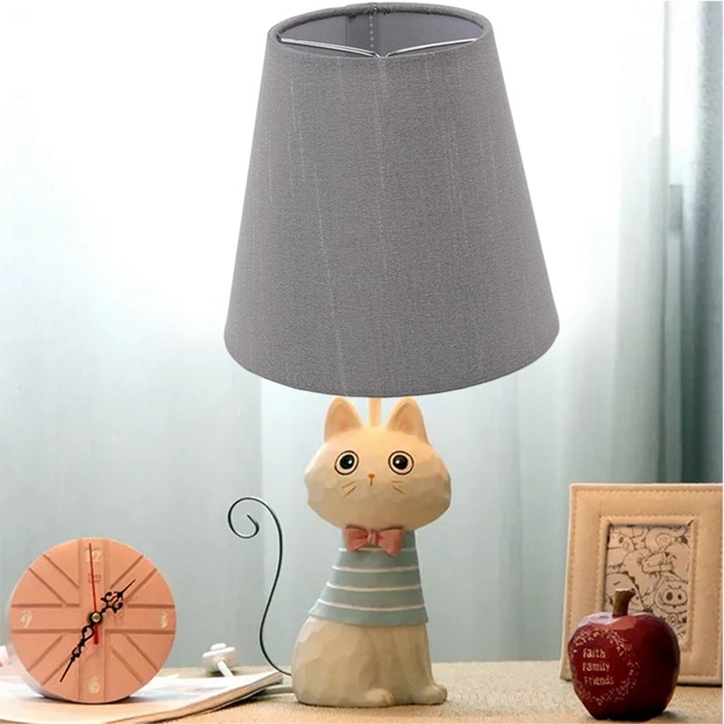 6 Pcs Cloth Lamp Shade Good Light Transmission E14 Candle