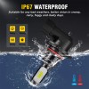 AUIMSOCO 9005 9006 LED Headlight Kit Combo Bulbs 10000K High