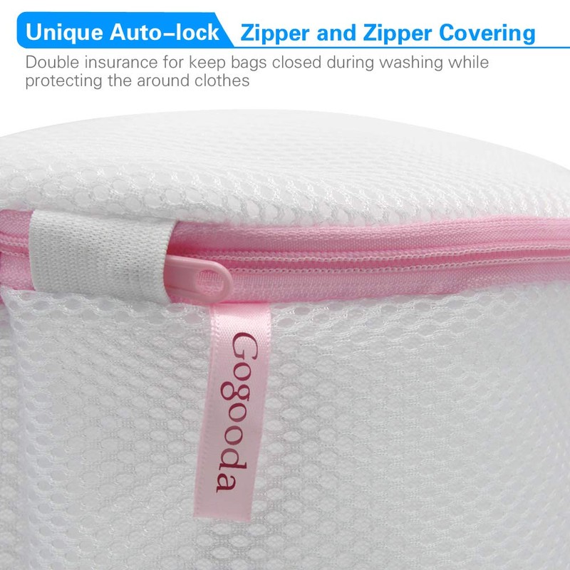Bra Wash Bag,4PCS Mesh Laundry Bags for Bras/Underwears/Socks by Gogooda