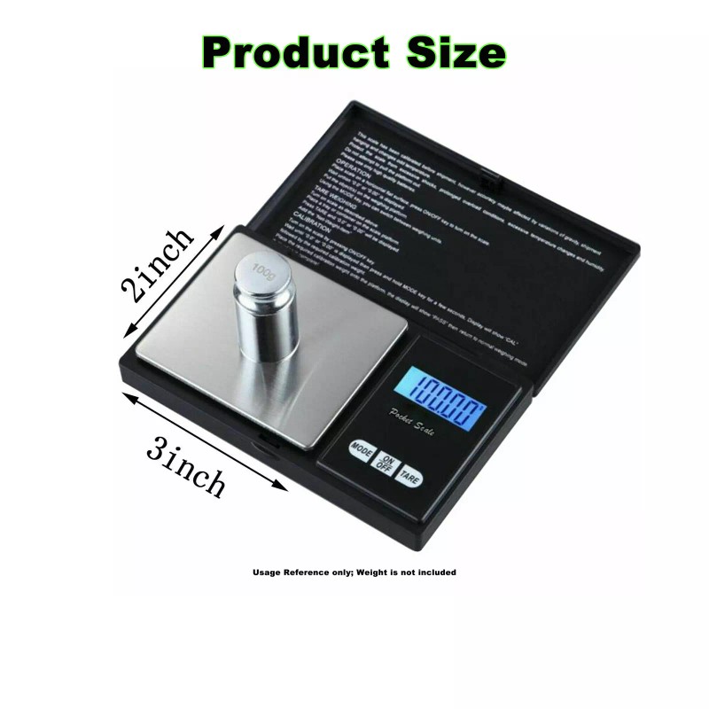 Battery Connection Pocket Scale 1000g x 0.1g Digital Jewelry Gold