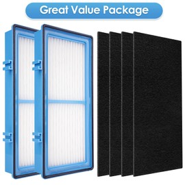 (6 Pack) AER1 Filter 2 HEPA Filters + 4 Carbon Booster Filters Compatible With Holmes AER1 Type Total Air Filter, HAPF30AT And HAP242-NUC, Replacement HEPA Filter Kit